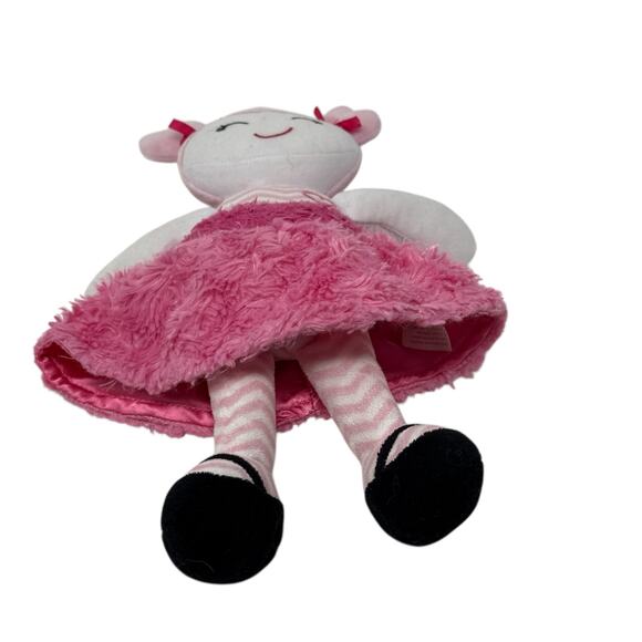 Baby Starters PinkChevron Stripe Marisa Soft Plush Snuggle Buddy Baby Doll 12" - Picture 4 of 12